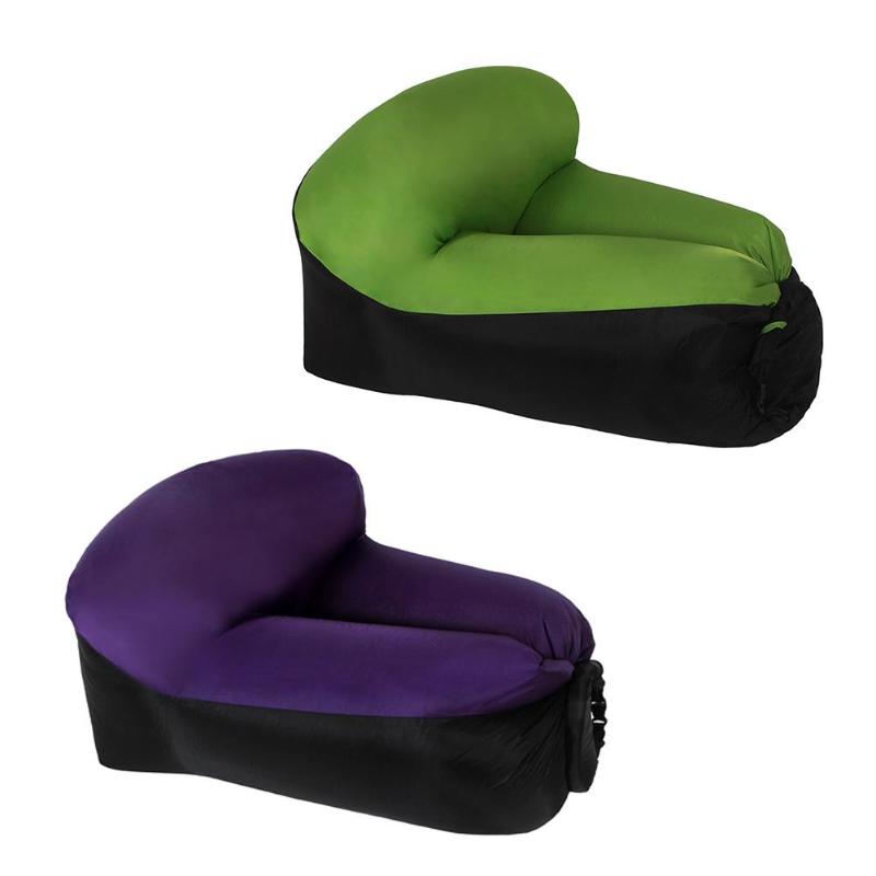 Fast Inflatable Outdoor Lazy bag Air Sleeping Rest Chair Sofa Camping Portable Air Chair Beach Bed Air Hammock Chair