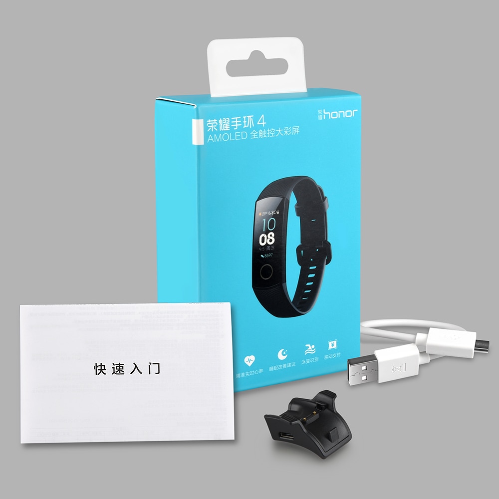 In Stock Huawei Honor Band 4 Smart Wristband AMOLED Color 0.95'' Touchscreen 5ATM Swim Posture Detect Heart Rate Sleep Snap