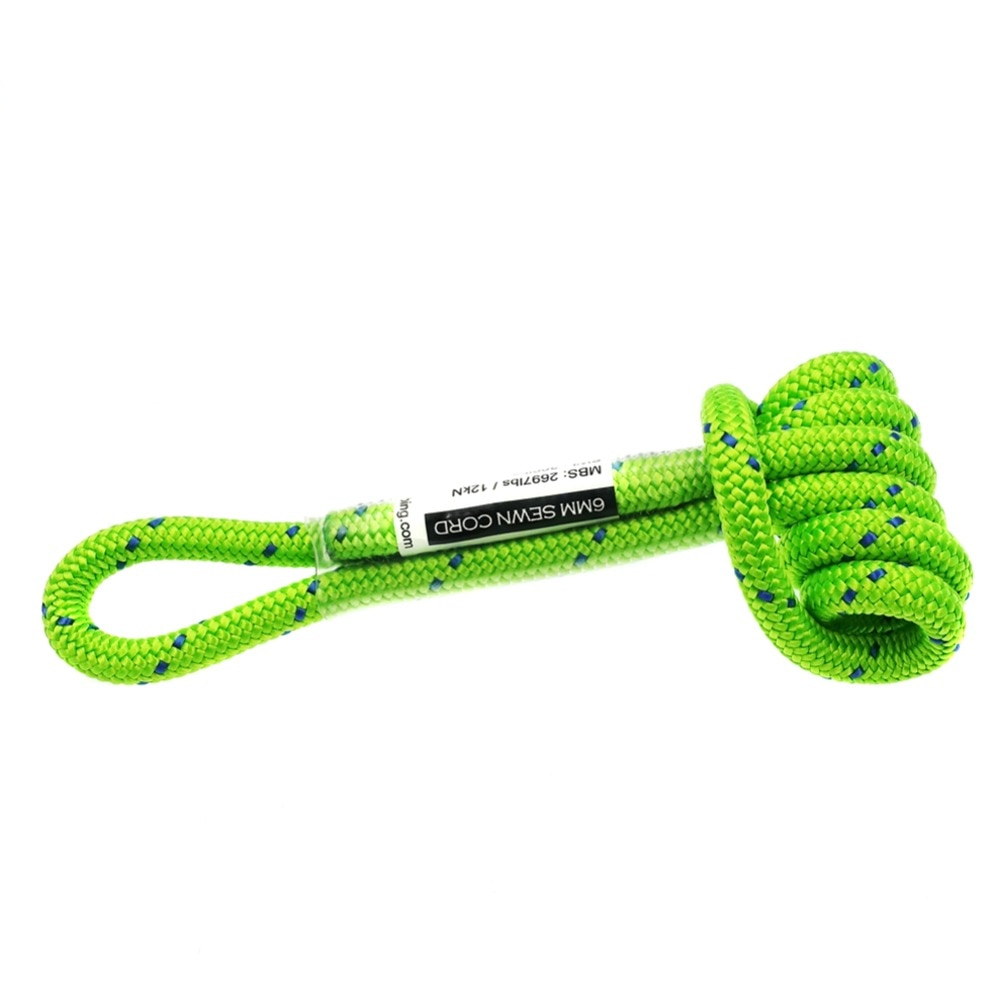 GM Climbing Equipment 12in Prusik Cord Polyester Tree Rock Climbing Rope 6mm for Belaying Mountaineering Caving Rescue