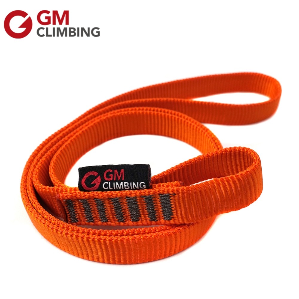 22kN 120cm / 60cm Climbing Sling CE Nylon Climbing Rope Cord Bearing Strap Flat Belt Mountaineering Equipment Rappel Arborist