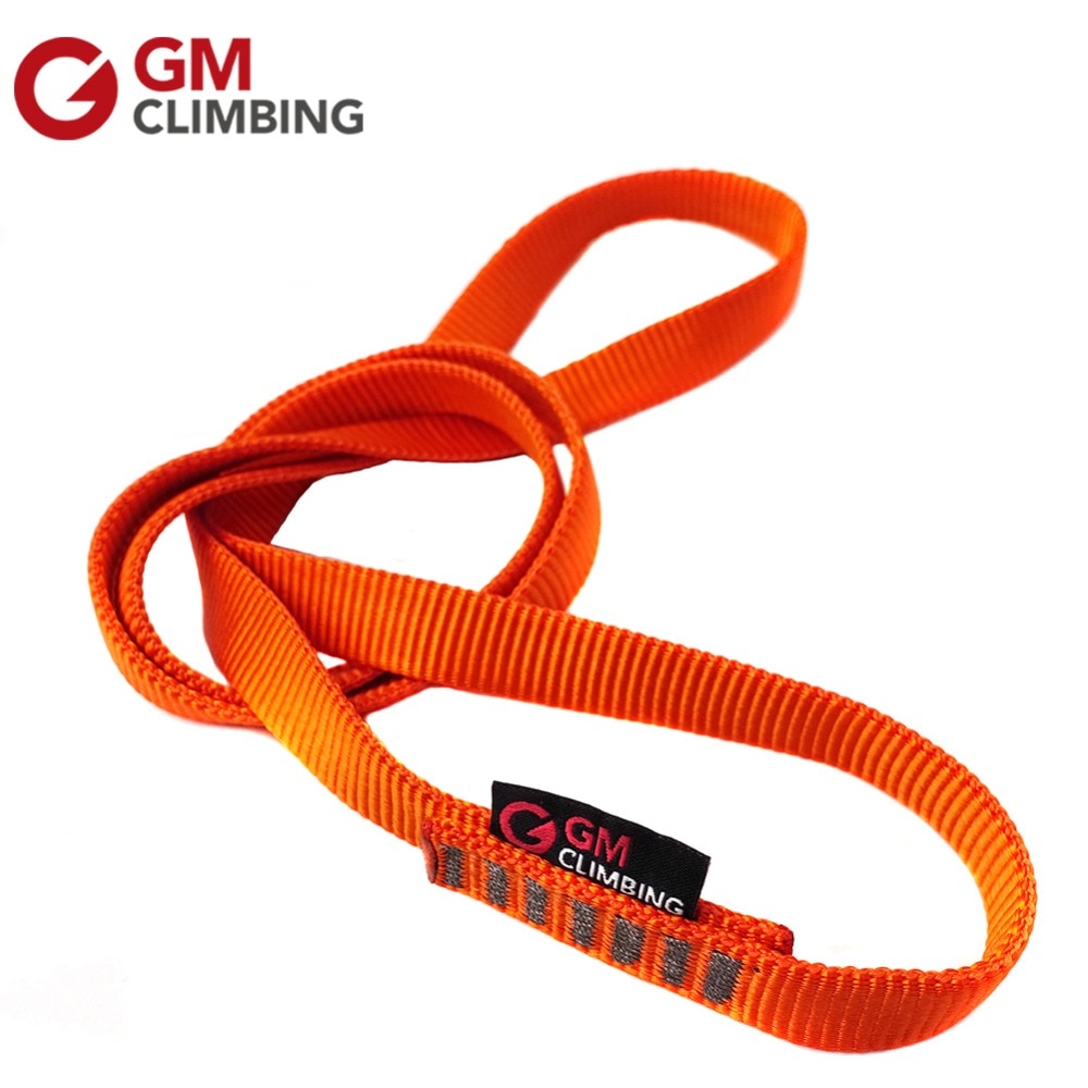 22kN 120cm / 60cm Climbing Sling CE Nylon Climbing Rope Cord Bearing Strap Flat Belt Mountaineering Equipment Rappel Arborist