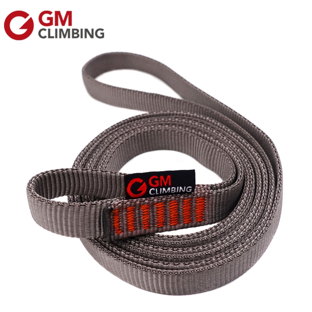 22kN 120cm / 60cm Climbing Sling CE Nylon Climbing Rope Cord Bearing Strap Flat Belt Mountaineering Equipment Rappel Arborist