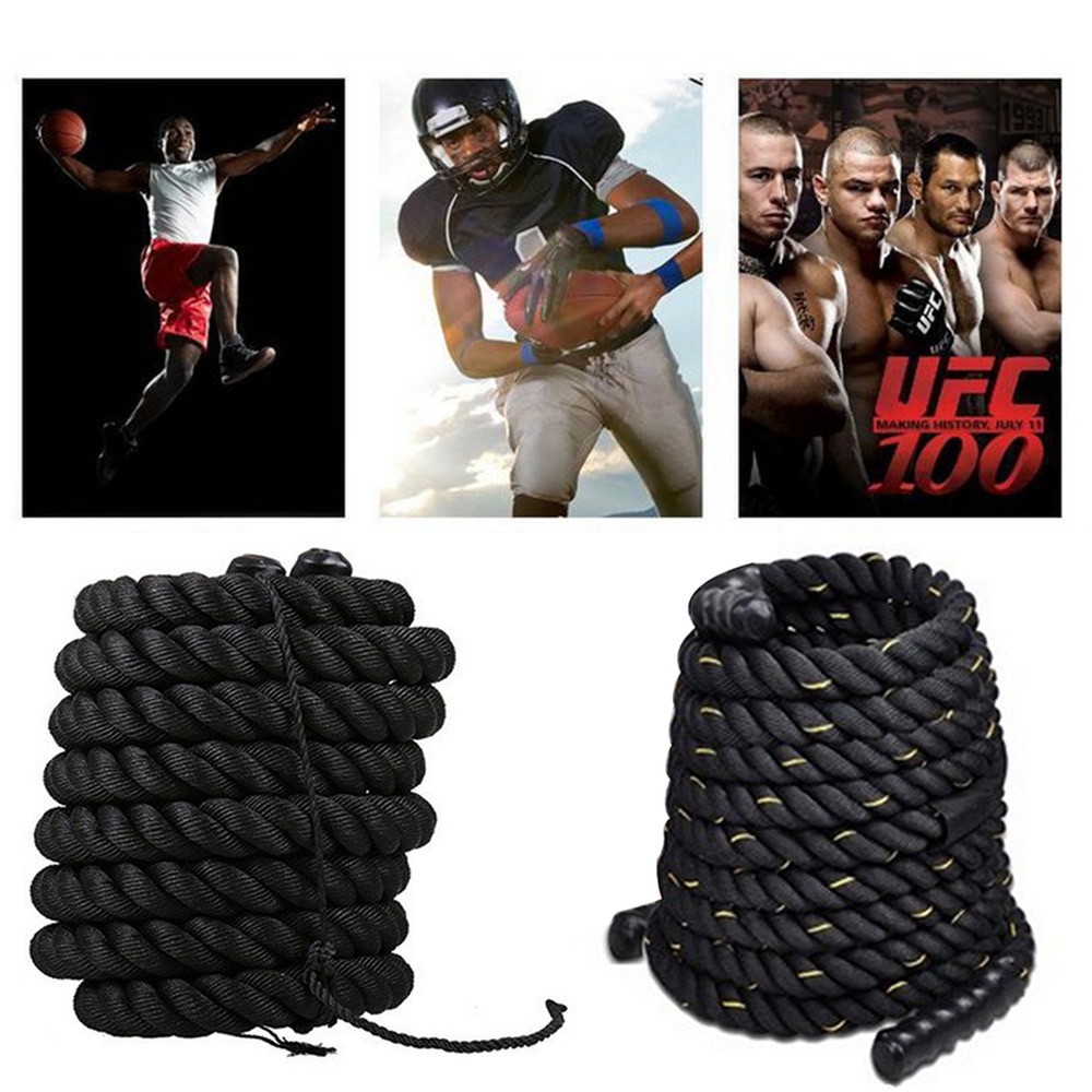 Heavy Undulation Battle Rope Workout Training Rope Bodybuilding Sport Fitness Equipment Slimming Fat Burning Muscle Exercise HWC