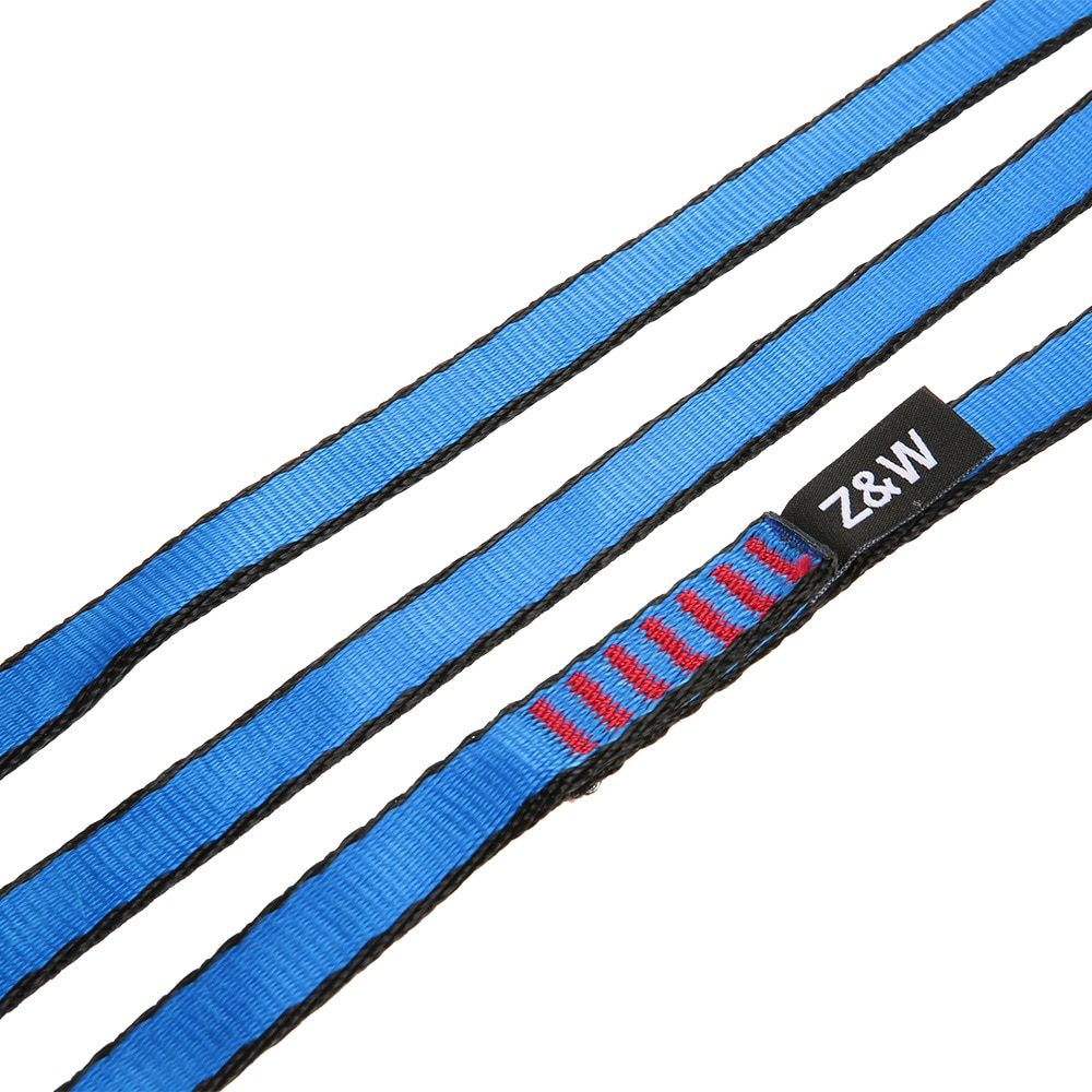 23KN Flat Strap 16mm 60cm/120cm/150cm Rope Runner Webbing Sling Belt for Mountaineering Rock Climbing Caving Rappelling Rescue