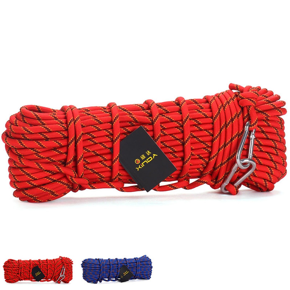 XINDA Escalada Professional Rock Climbing Rope Outdoor Hiking Accessories 10mm Diameter 3KN High Strength Cord Safety Rope