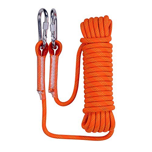 Outdoor Static Rock Climbing Rope with 2 Hooks - Mountainotes LCC