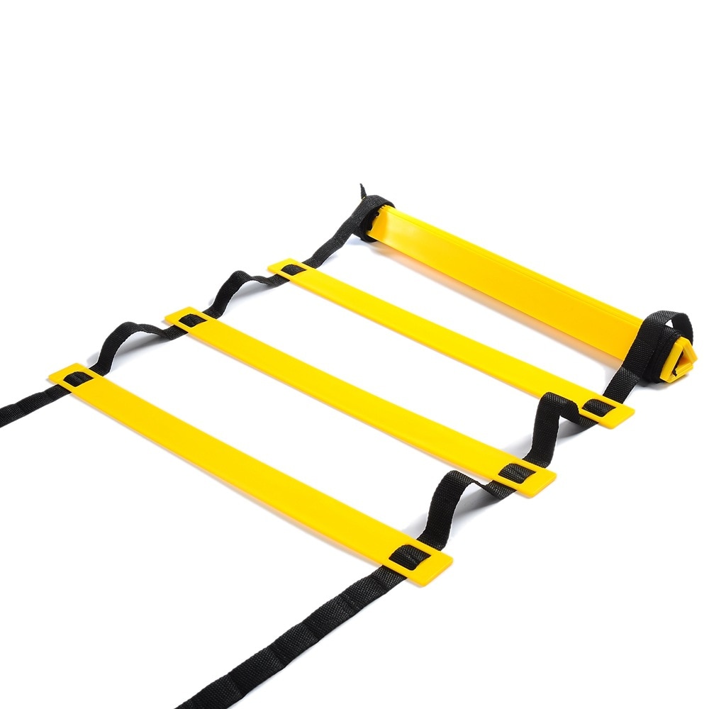 Adjustable Outdoor Soccer Football Training Ladder Durable Agility Ladder for Speed Training Fitness Football Agile Pace Black