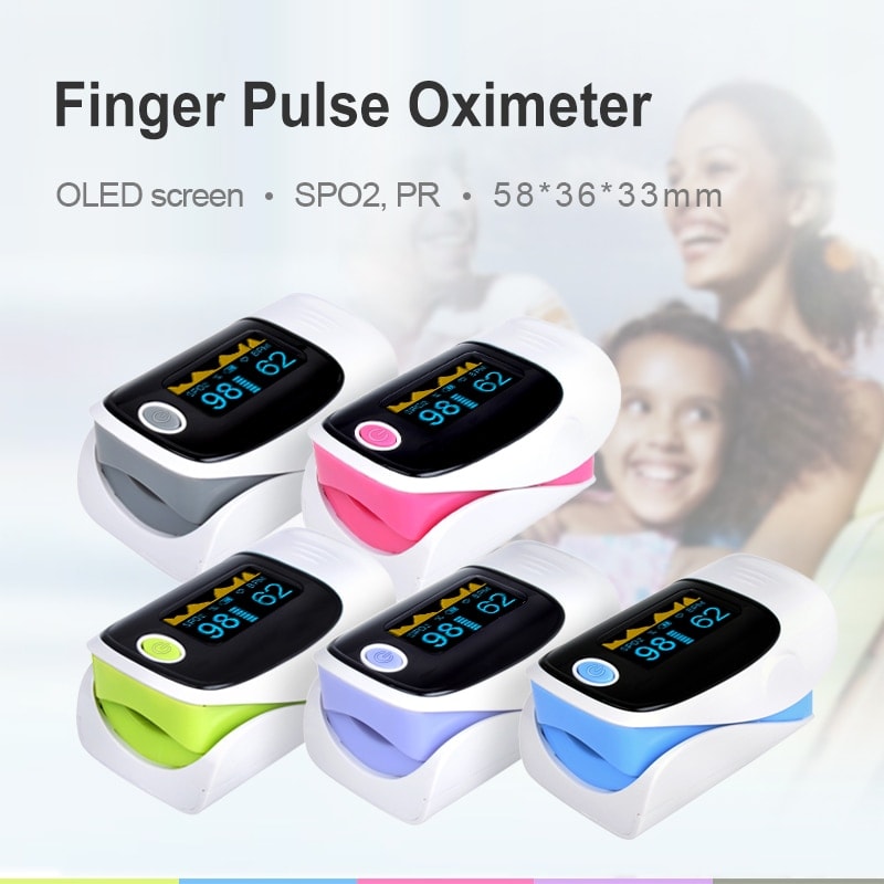 Digital finger oximeter, OLED pulse oximeter display pulsioximetro SPO2 PR oximetro de dedo,oximeter a finger with carrying case