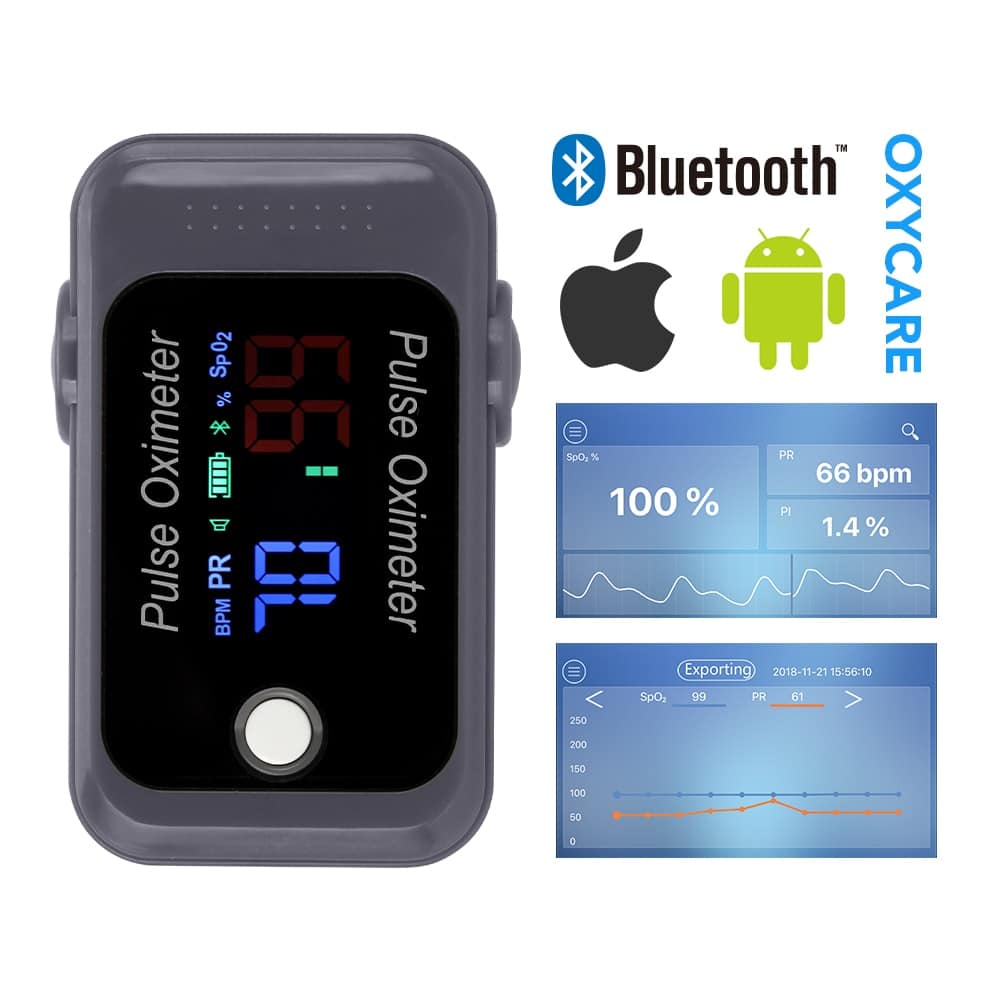Portable Mini Bluetooth Finger Pulse Oximeter