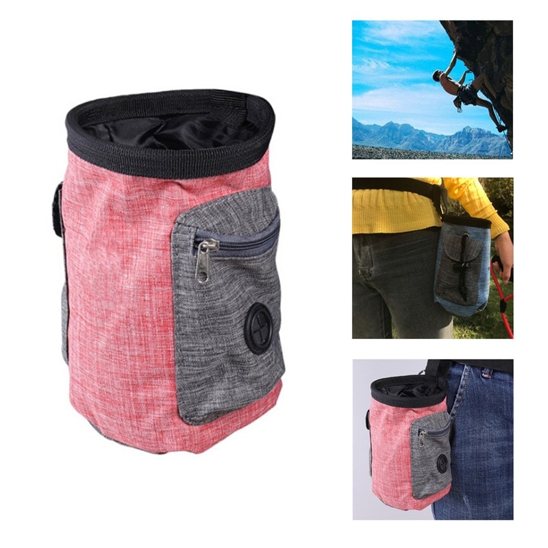 Outdoor Climbing Powder Bag Durable Caving Waist Bag Chalk Pack Waterproof Polyester Magnesium Powder Pouch Waist Bag