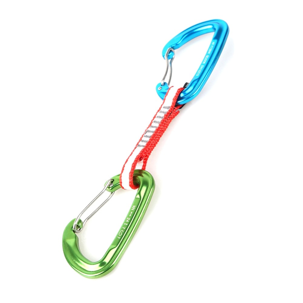 22KN CE D Shaped Rock Climbing Quickdraw Carabiner Wire Gate Buckle for Arborist Mountaineering Caving Rescue Tree Surgeon