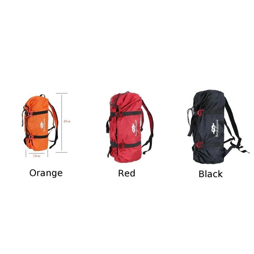 Outdoor climbing climbing rope bag strap rope storage bag camping hiking folding portable wear adjustable waterproof