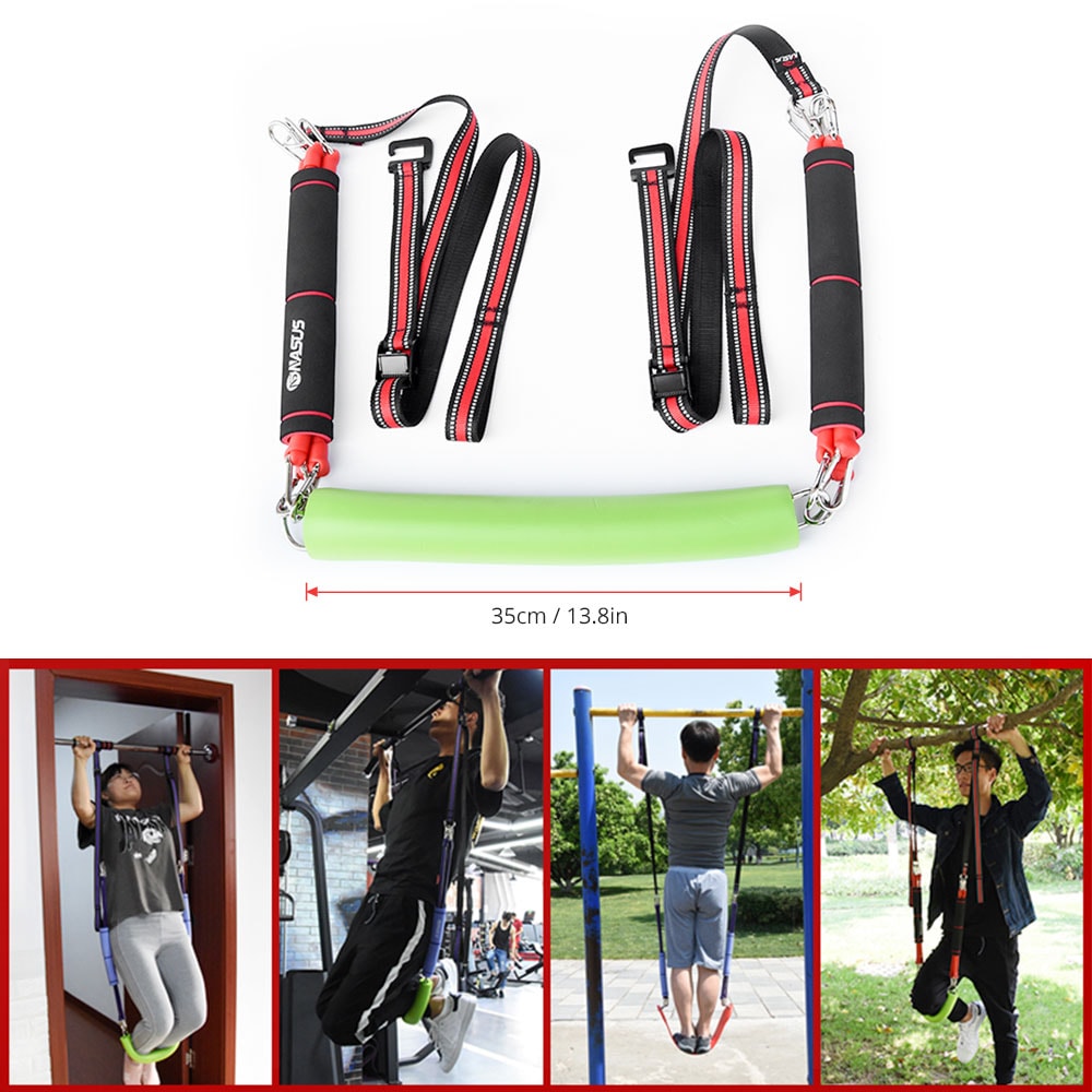 ALBREDA Sport Fitness door Resistance Band Pull up Bar Slings Straps horizontal bar Hanging Belt Chin Up Bar Arm Muscle Training