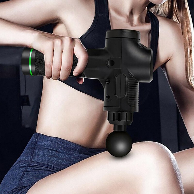 LCD Display Massage Gun Deep Muscle Massager Muscle Pain Body Neck Massage Exercising  Relaxation Slimming Shaping Pain Relief