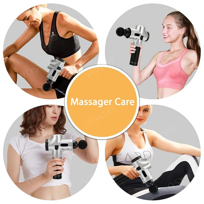 LCD Display Massage Gun Deep Muscle Massager Muscle Pain Body Neck Massage Exercising  Relaxation Slimming Shaping Pain Relief