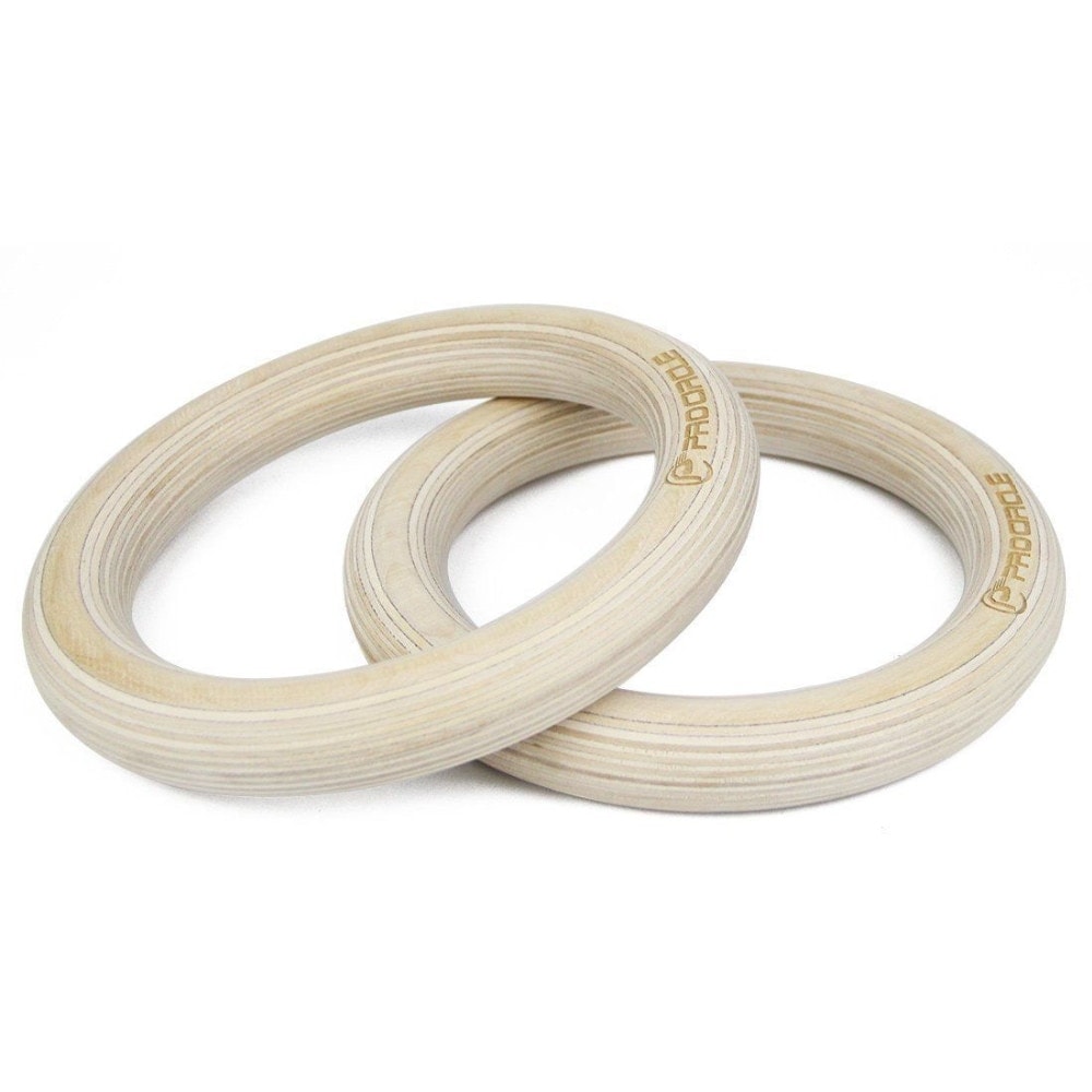 Wood Gymnastic Rings 32/28mm DIA Olympic Gym Rings For Home Gym Fitness Great for Your Muscle Building Ab Workout Strength