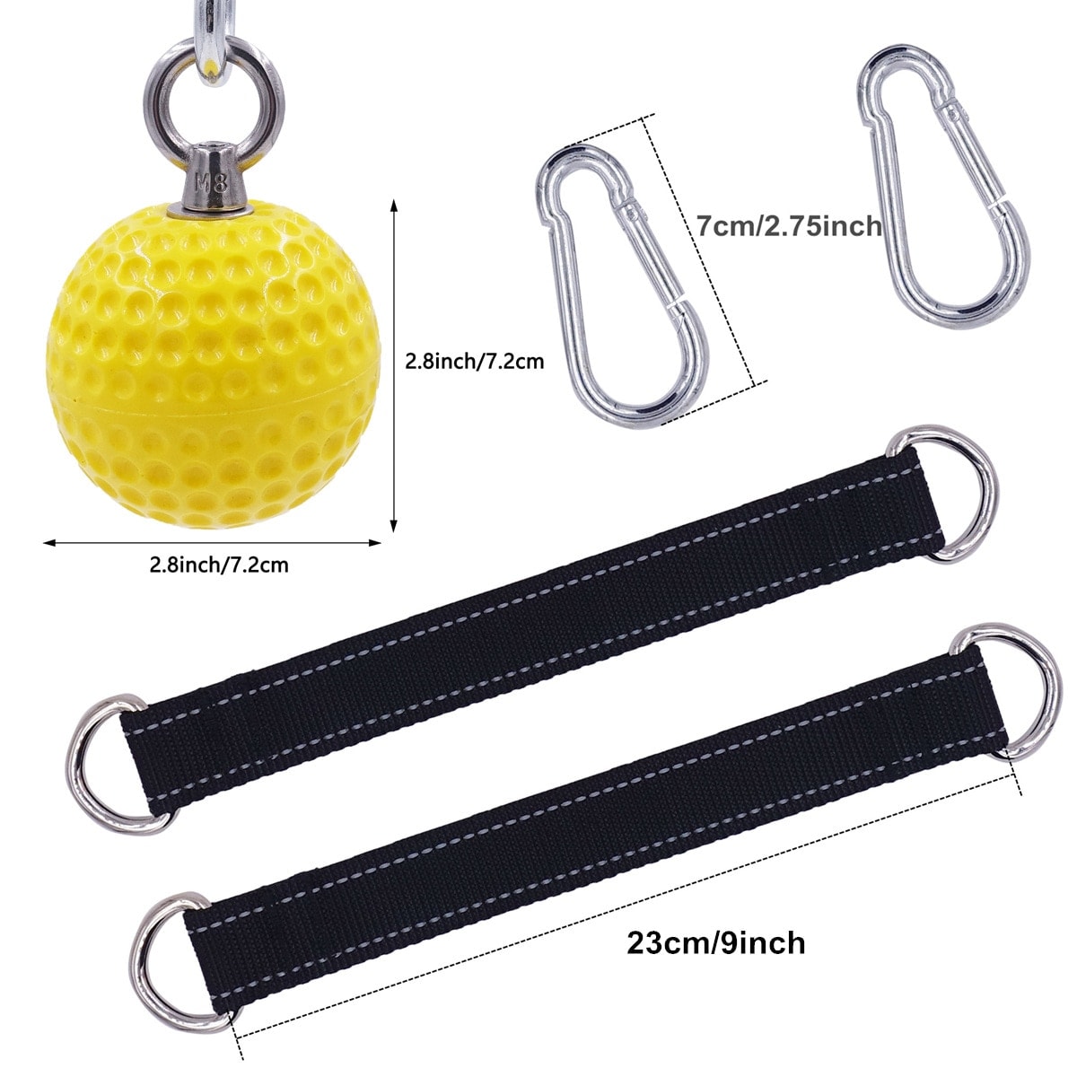 7.2cm Pull Up Balls Cannonball Grips for Finger Trainer Grip Strength Training Arm Muscles Barbells Gym Hand Grip Ball Exerciser