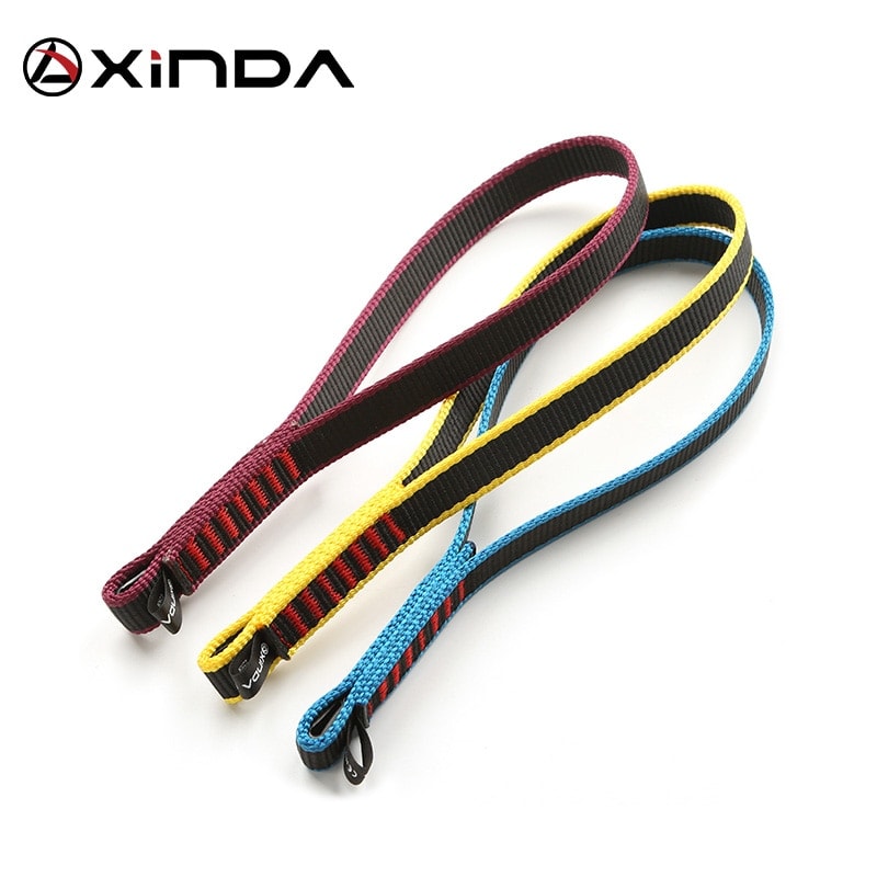 Xinda Outdoor Rock Climbing Belt Support Protective Sling High Strength Wearable Polyester Belts Moutaineering Equipment kits