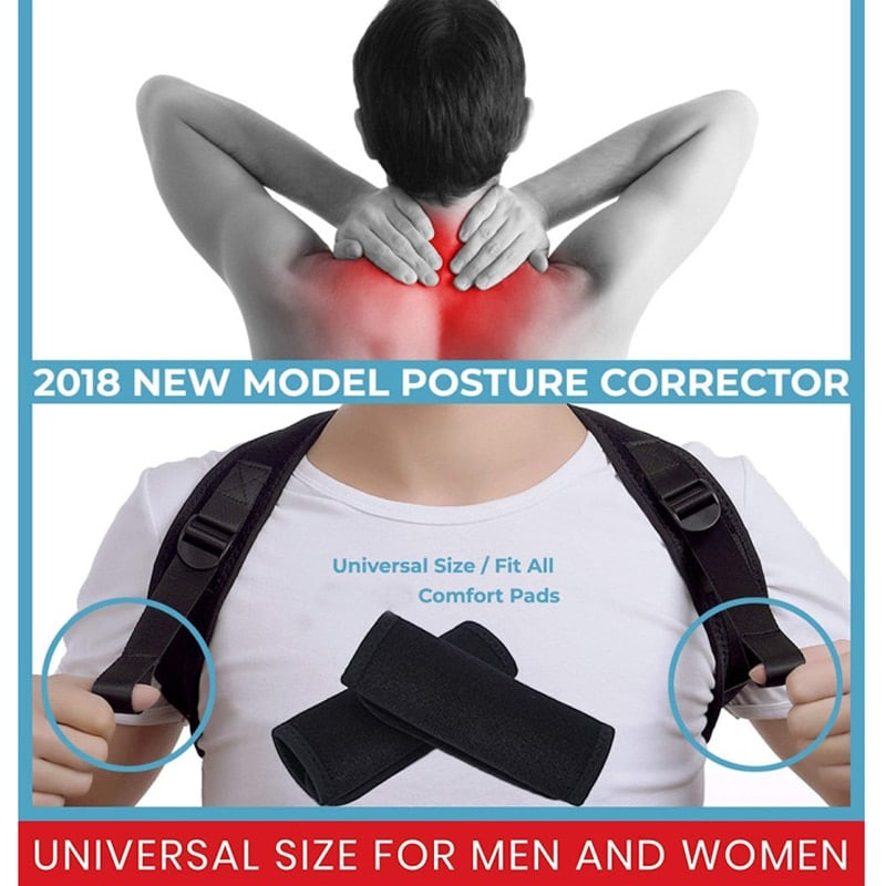 Medical Adjustable Clavicle Posture Corrector Men Woemen Upper Back Brace Shoulder Lumbar Support Belt Corset Posture Correction