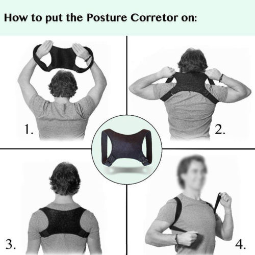 Medical Adjustable Clavicle Posture Corrector Men Woemen Upper Back Brace Shoulder Lumbar Support Belt Corset Posture Correction