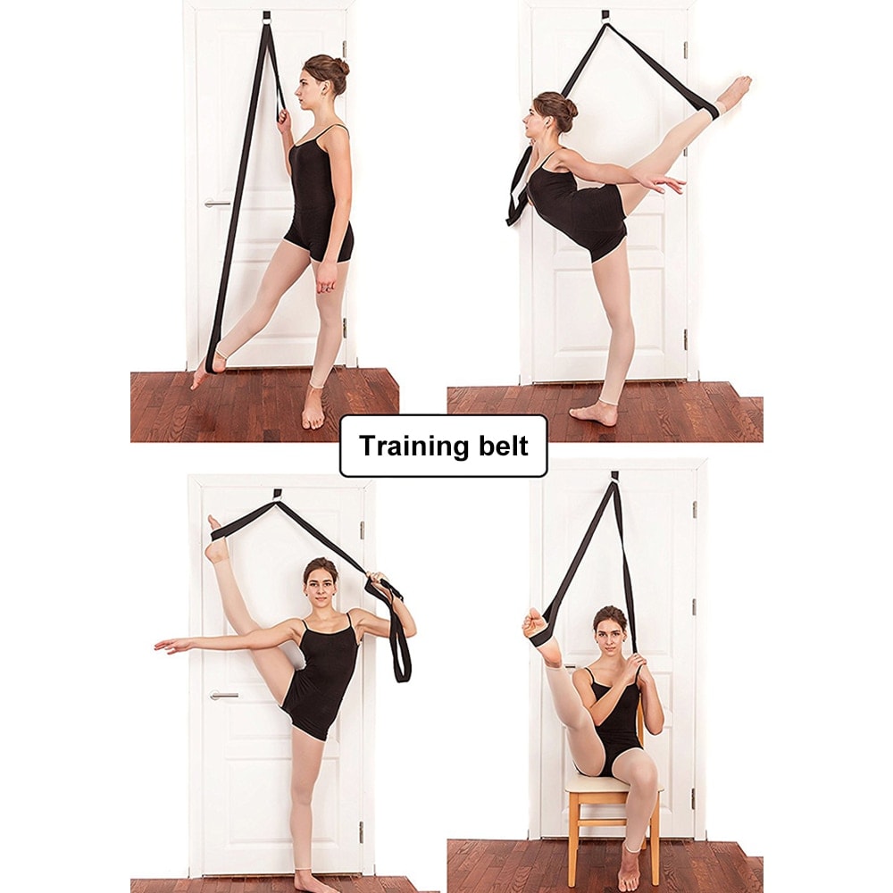 Door Flexibility Stretching Leg Stretcher Strap for Ballet Cheer Dance Gymnastics Trainer Yoga Flexibility Leg Stretch belt#g3