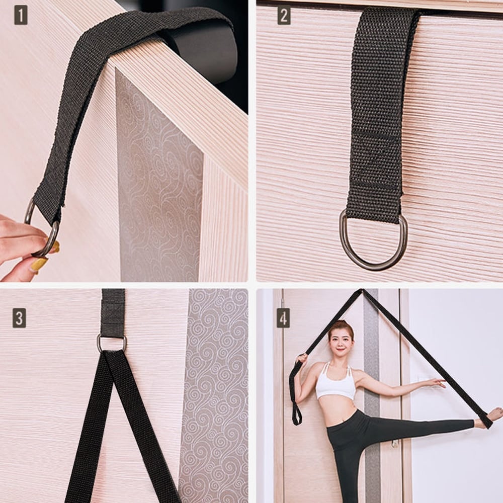 Door Flexibility Stretching Leg Stretcher Strap for Ballet Cheer Dance Gymnastics Trainer Yoga Flexibility Leg Stretch belt#g3