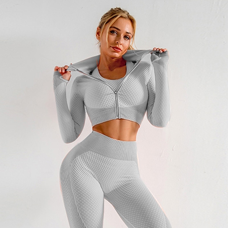 Women yoga set yoga bra suits gym clothing Female Sport fitness suit Running Clothes yoga top+ Leggings women Seamless gym suit