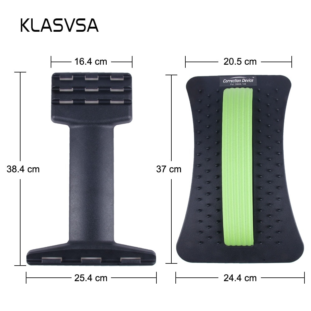 KLASVSA Back Stretcher Massager Neck Waist Pain Relief Magic Support Massage Home Muscle Stimulator Relaxation Fitness Equipment