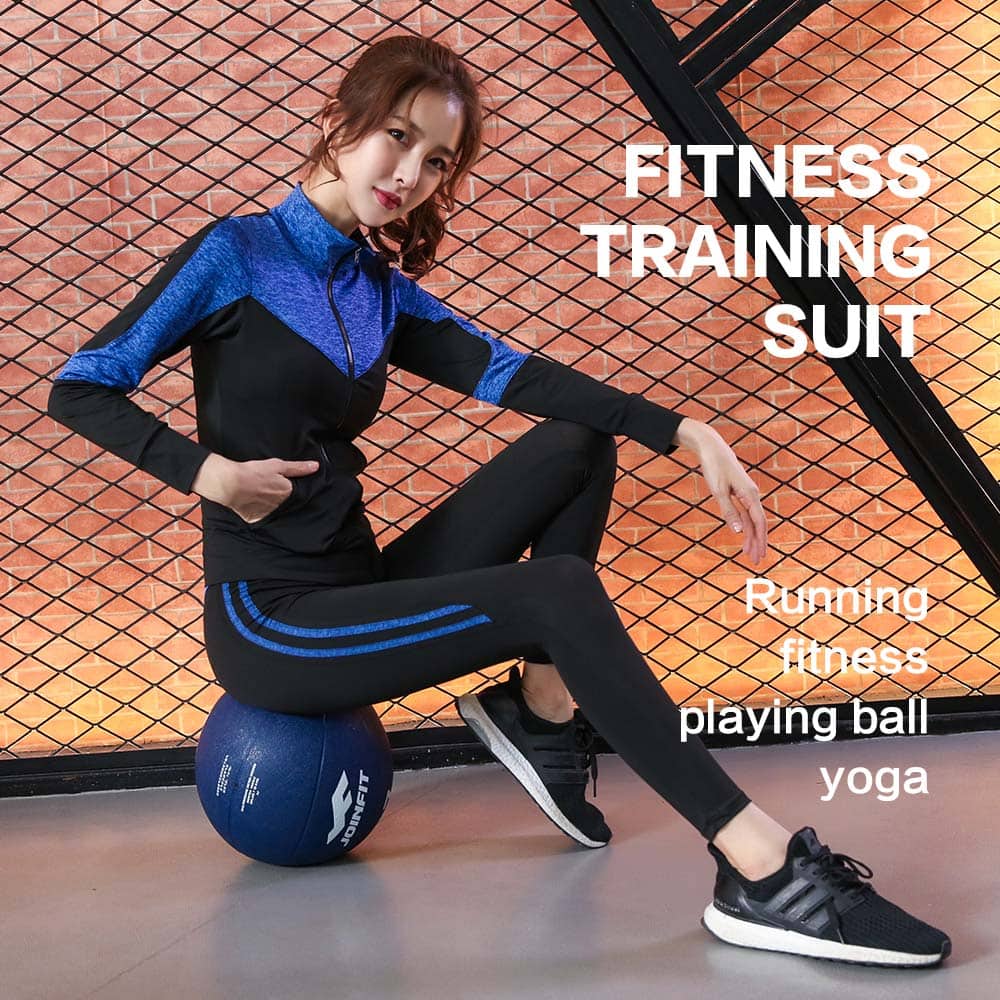 tracksuit 5 piece yoga set for women running fitness t shirt sports bra wear fitness clothing female training set sport suit