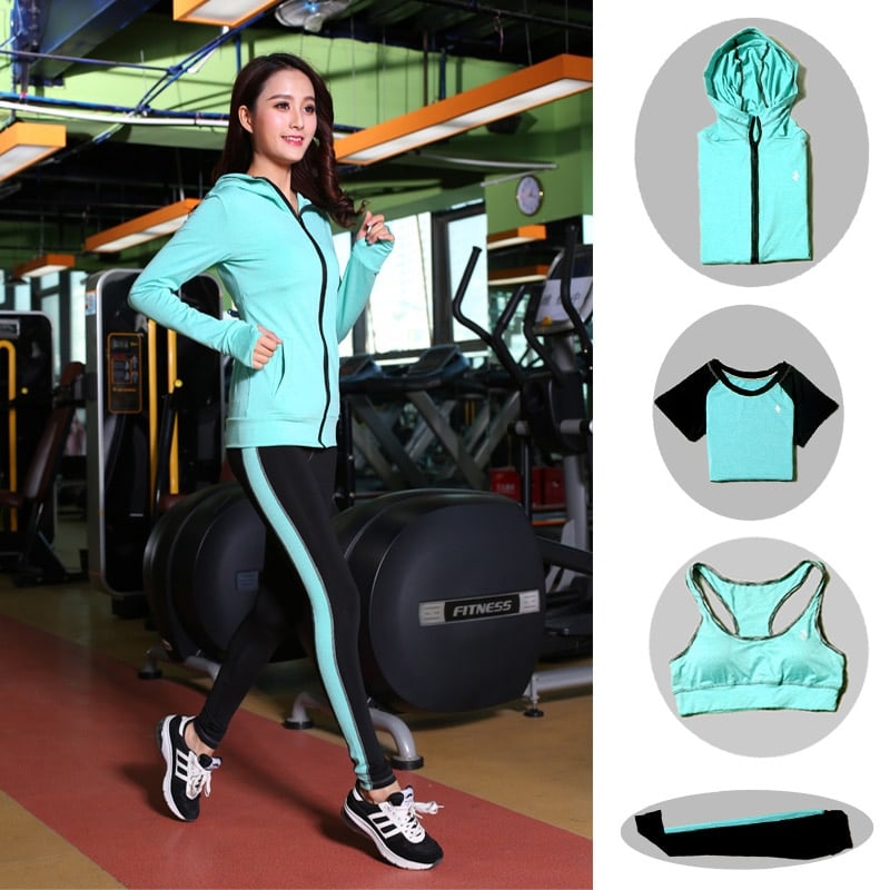 Seamless yoga bra set ladies sports suit sportswear female fitness push high bra + gym women running exercise clothes