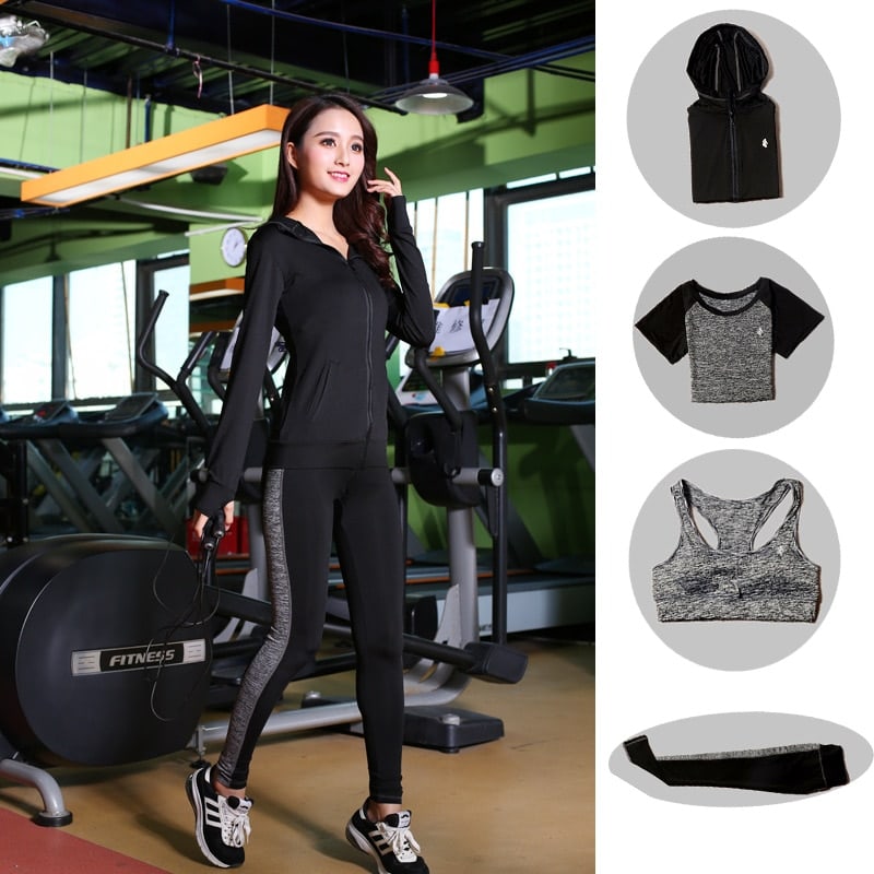 Seamless yoga bra set ladies sports suit sportswear female fitness push high bra + gym women running exercise clothes