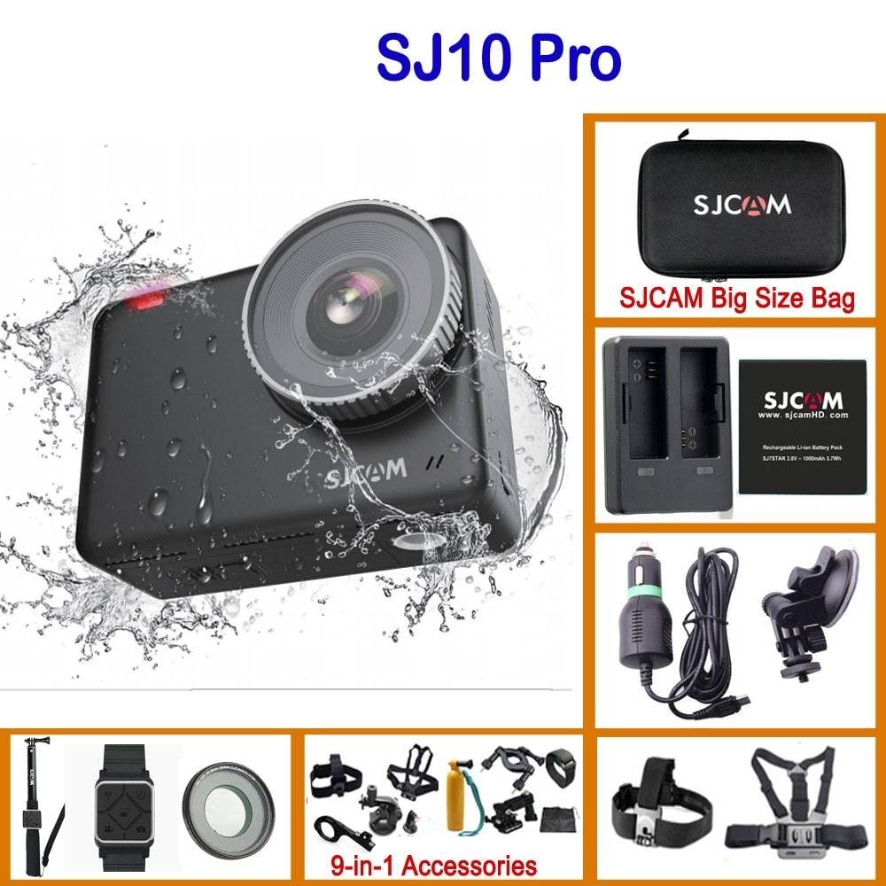 SJCAM SJ10 Pro Gyro EIS Supersmooth 4K 60FPS WiFi Remote Action Camera 1300mAh Battery Ambarella H22 Chip 10m Body Waterproof DV