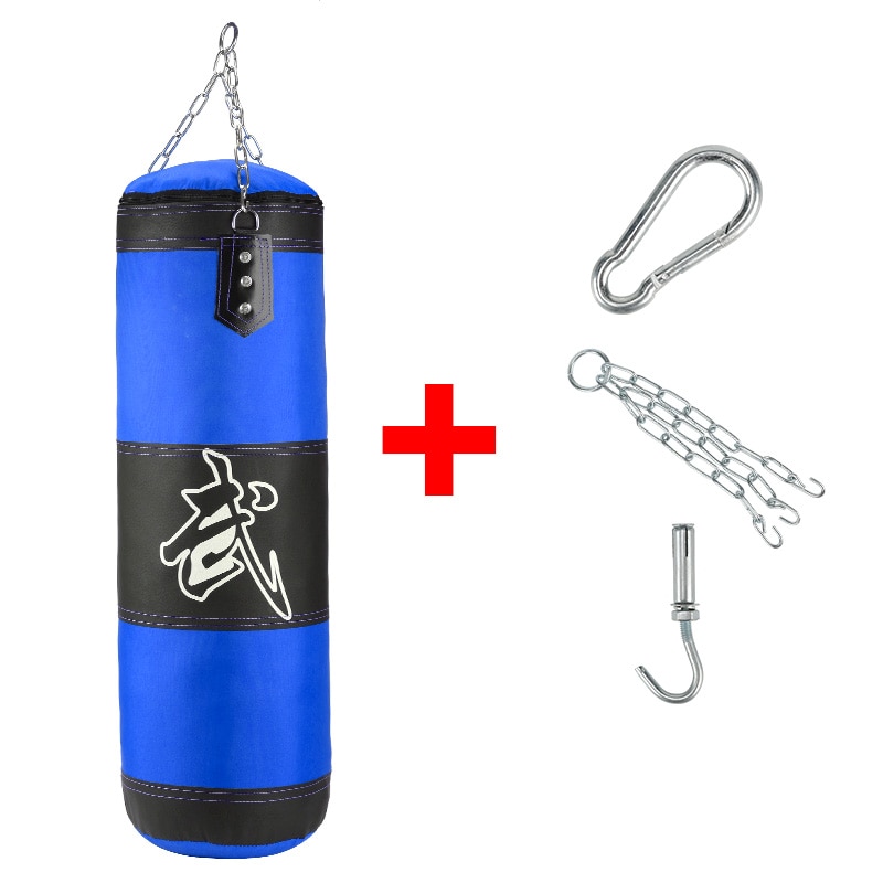 Empty Boxing Sandbag Home Fitness Hook Hanging Kick Punching Bag Boxing Training Fight Karate Punch Muay Thai Sand Bag