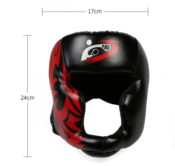 2018 New Free Size Muay Thai Boxing Taekwondo MMA Helmet Head Protector Karate Sparring Kickboxing Protective Headgear DDO