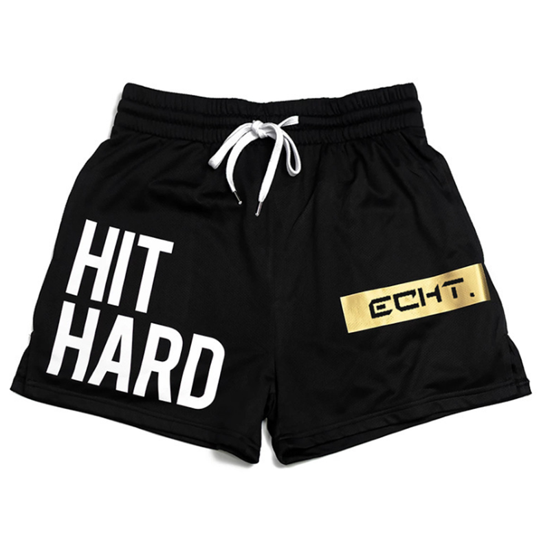 New Echt Quick-Drying Sports Shorts Men's Mesh Stretch Fitness Outdoor Training Muay Thai Shorts Breathable MMA Boxing Shorts