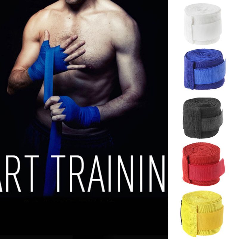 2.5m Cotton Bandage Boxing Wrist Bandage Hand Wrap Combat Protect Boxing Kickboxing Muay Thai Handwraps Training Gloves sport