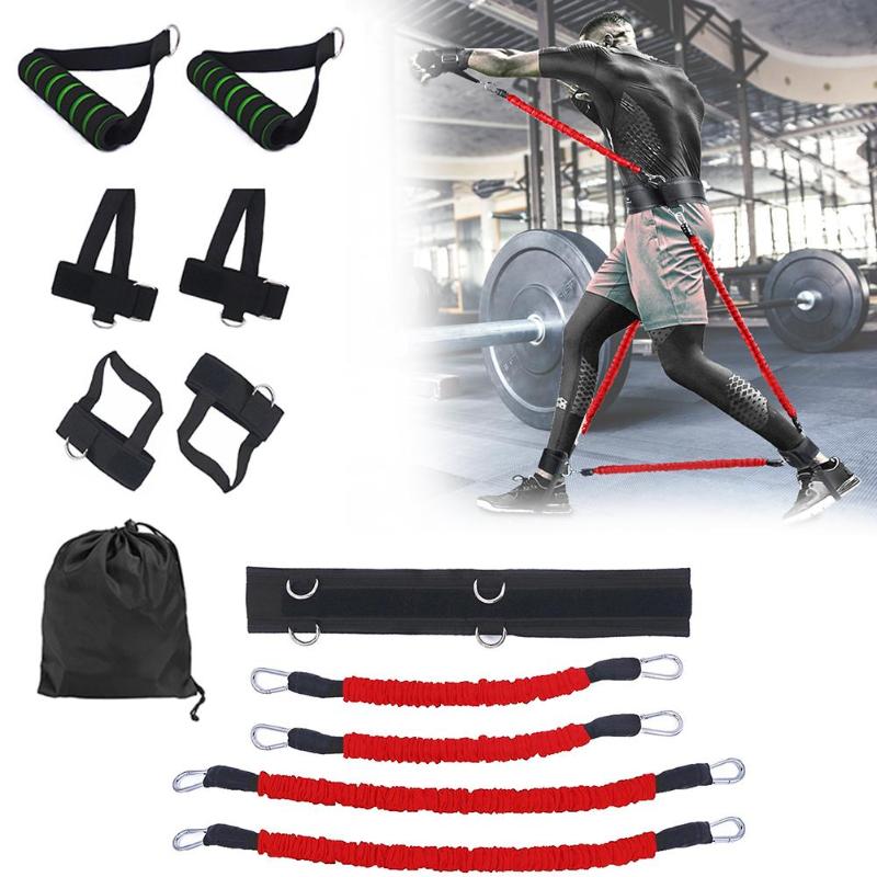 Sports Fitness Resistance Bands Stretching Strap Set for Leg Arm Exercises Boxing Muay Thai Gym Bouncing Training Equipment