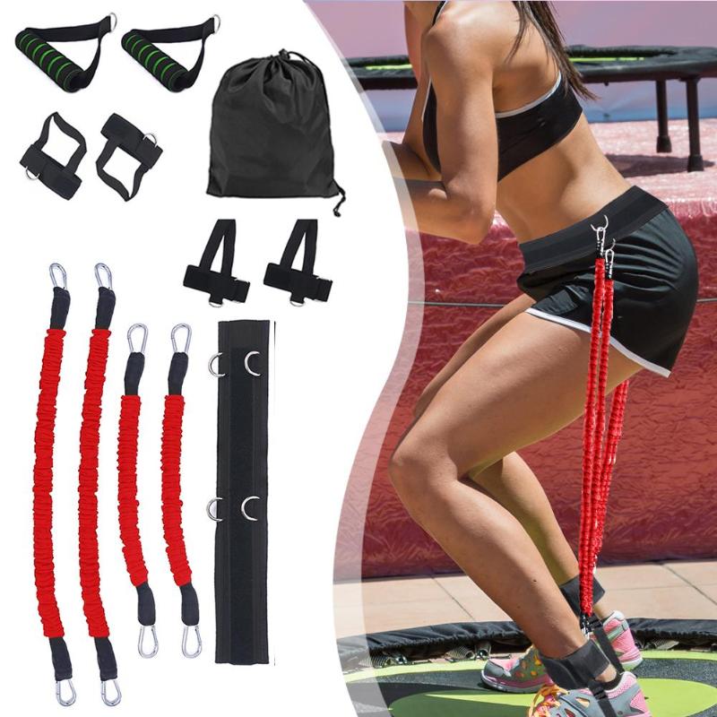Sports Fitness Resistance Bands Stretching Strap Set for Leg Arm Exercises Boxing Muay Thai Gym Bouncing Training Equipment