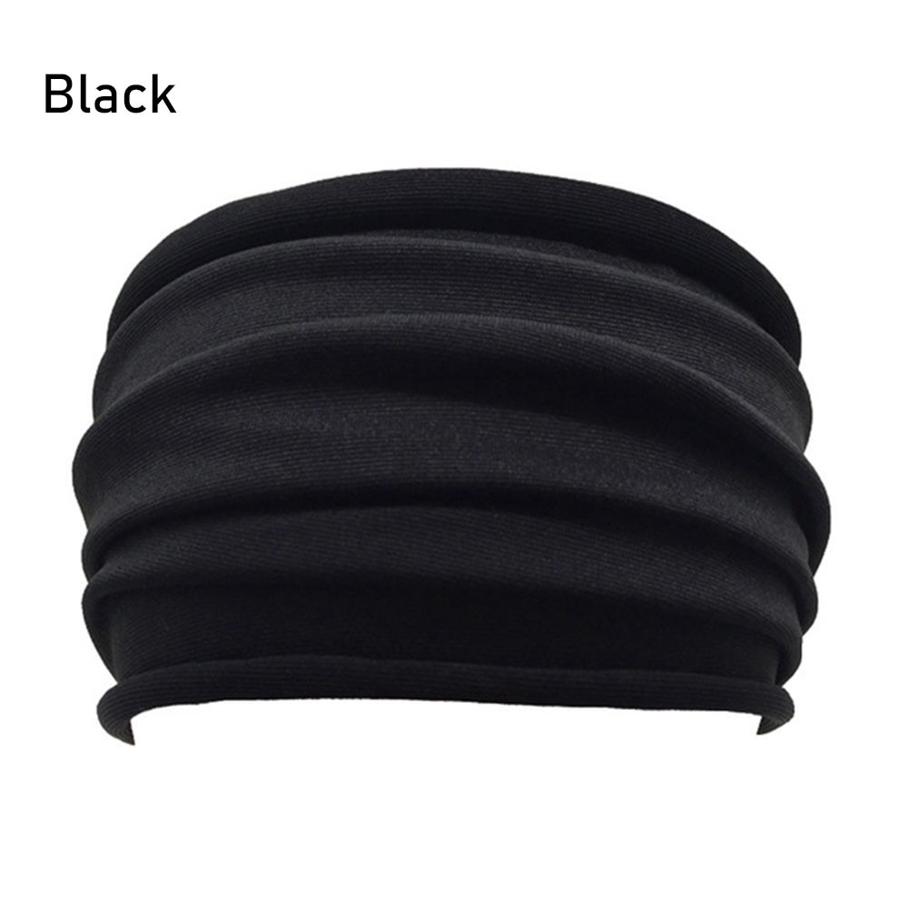 13 Colors Nonslip Elastic Folds Yoga Hairband Fashion Wide Sports Headband Running Accessories Summer Stretch Hair Band