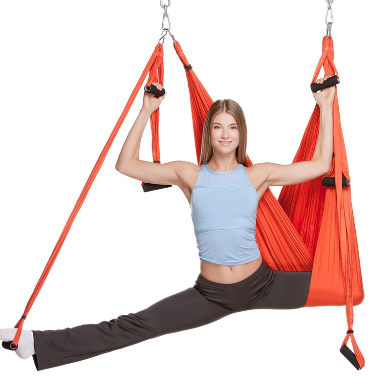 Anti-Gravity yoga hammock fabric Yoga Flying Swing  Aerial Traction Device Yoga hammock set Equipment for Pilates body shaping