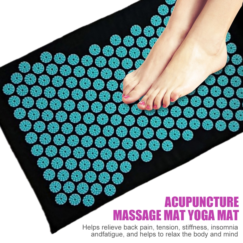 Lotus Acupressure Massage Pilates Yoga Spike Massager Pillow Mat with Bag Multi-function Equipment for Exercise 3pcs