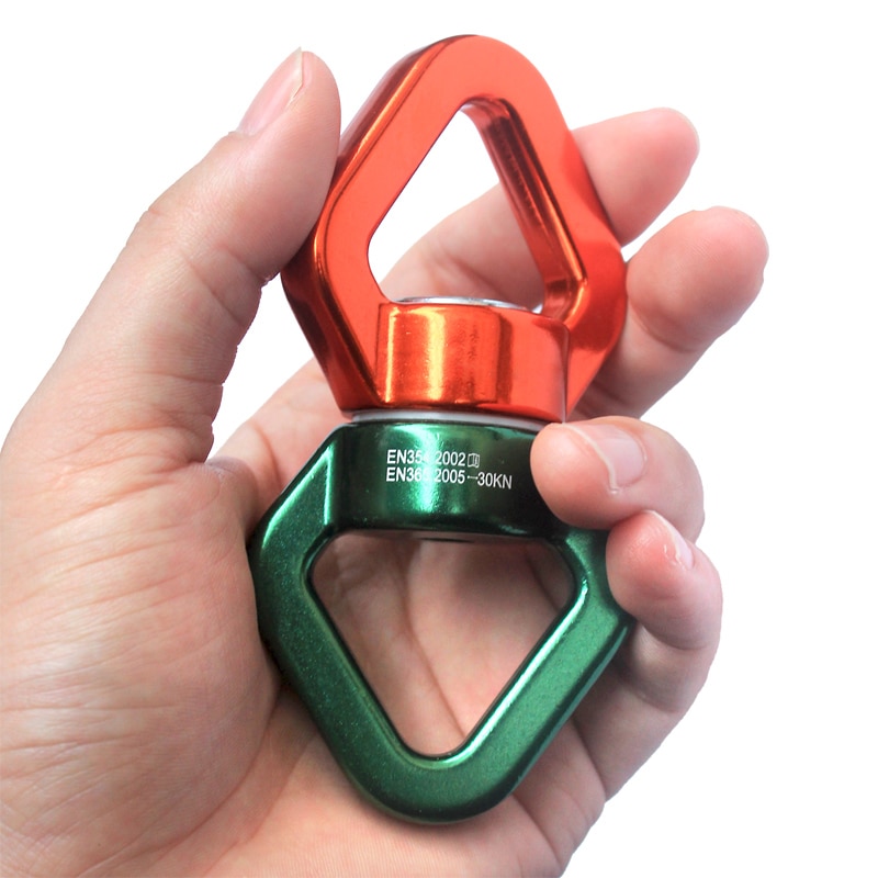NEW 30KN Yoga Accessories Universal Ring Gimbal Ring Rotary Connector Rotational Hammock Swing Spinner Rope Swivel Connector