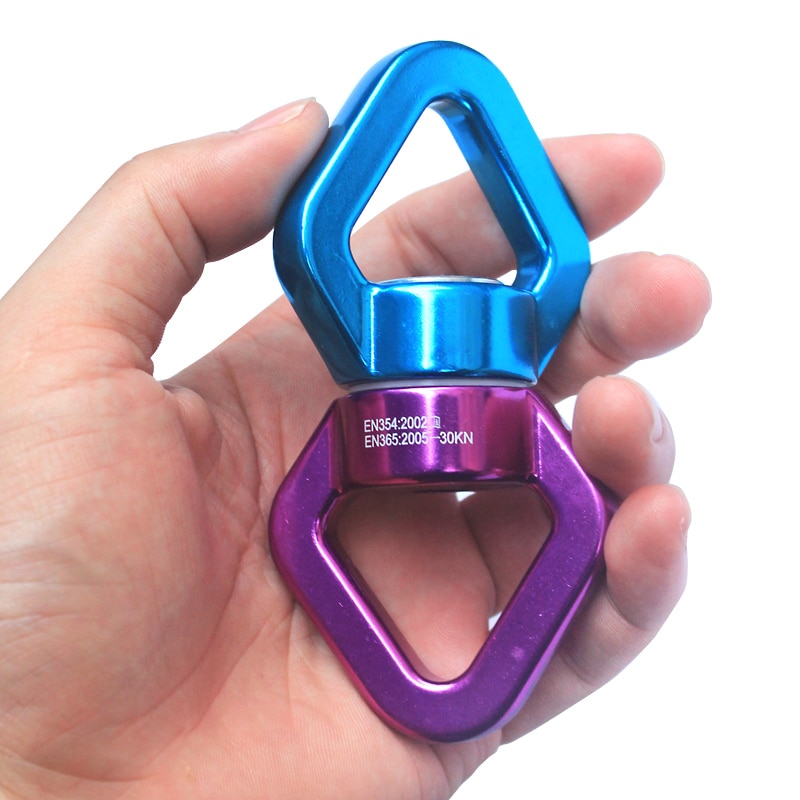NEW 30KN Yoga Accessories Universal Ring Gimbal Ring Rotary Connector Rotational Hammock Swing Spinner Rope Swivel Connector