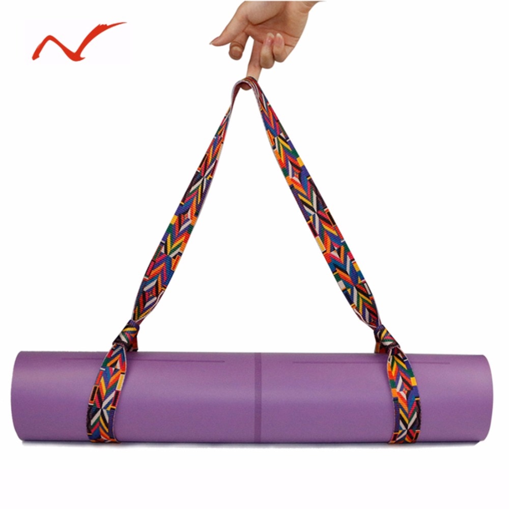 Adjustable Yoga Mat Carry Strap Cotton Durable Sport Stretch Strap Gym Waist Leg Fitness Carrying Slings Shoulder Carry Straps