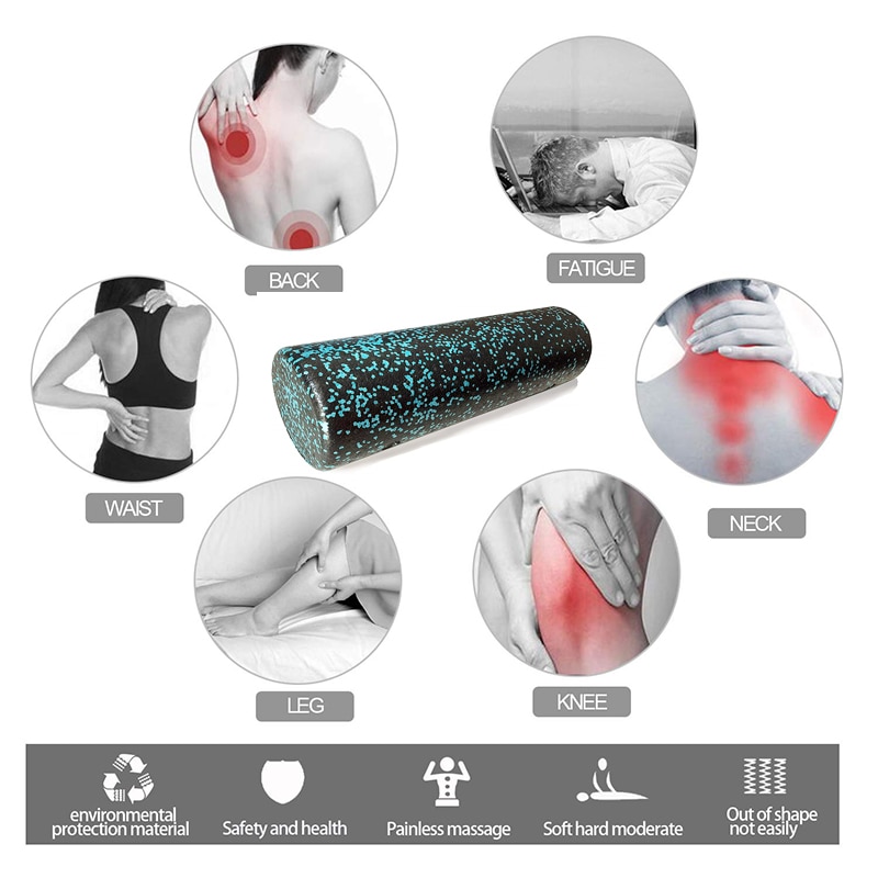 EPP Yoga Massage Roller & Fitness ball Foam Roller Set for Back Pain Self-Myofascial Treatment