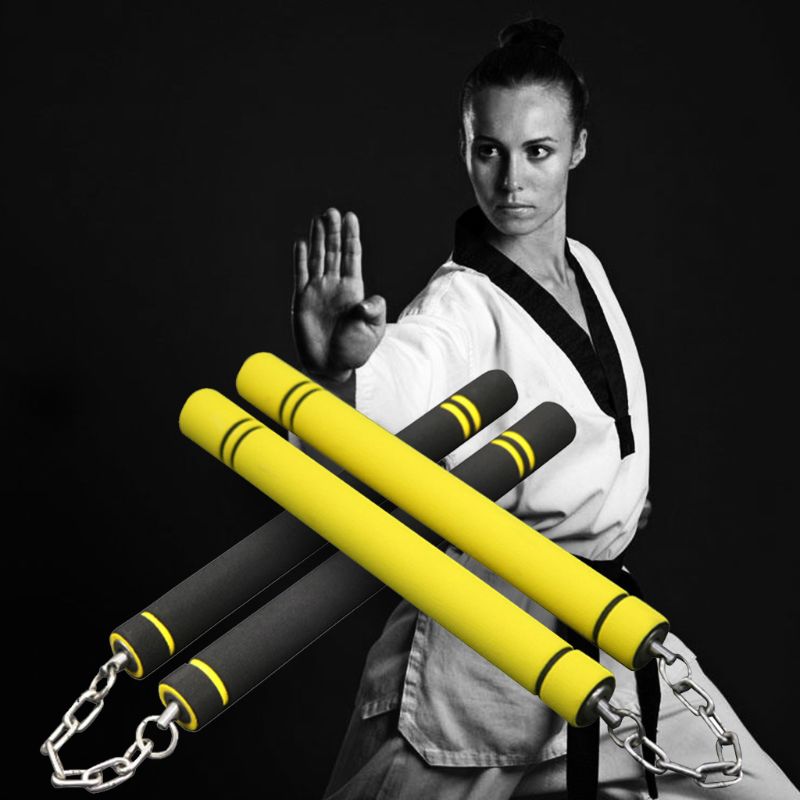 Children Adult Sponge Nunchaku Beginners Practice Martial Arts Foam Stick 448C