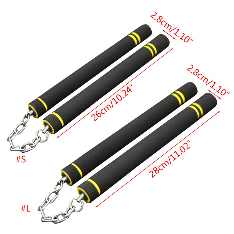 Children Adult Sponge Nunchaku Beginners Practice Martial Arts Foam Stick 448C