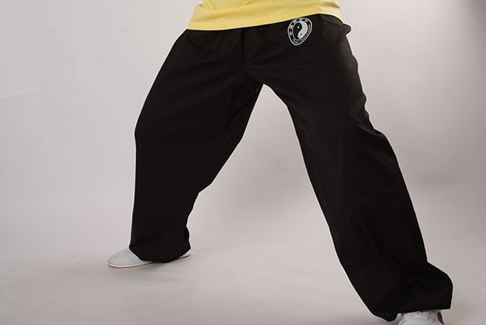 high quality unisex Cotton Tai chi taiji pants kung fu martial arts trousers taichi wushu bloomers black