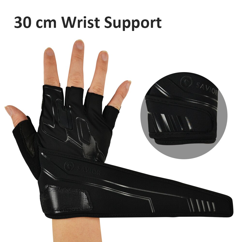 Leather Workout Gym Gloves Weight Lifting Fingerless Fitness Gloves Men Women