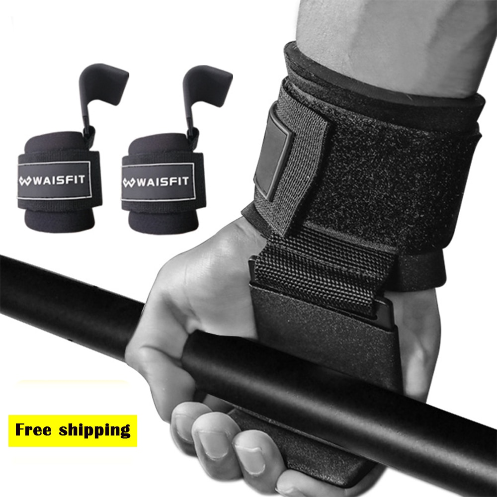 Weight Lifting Hand-Bar Wrist Straps Hooks - Mountainotes LCC